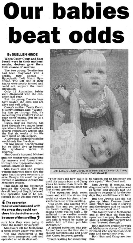 Press Cutting Casey 1